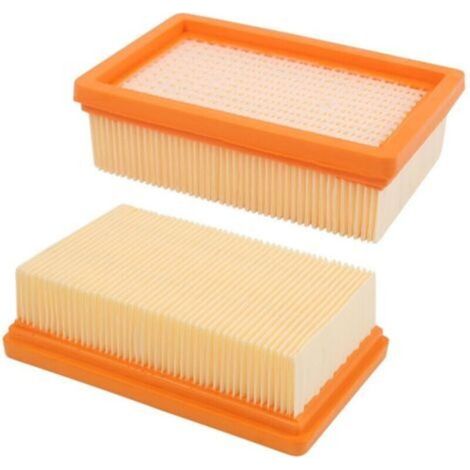 Lot de 2 filtres plissés plats de rechange Karcher Mv4 Mv5 Mv6 Wd4 Wd5 Wd6, Wd4p Wd5p Wd6p Wet-dry Vacuu (1/5)