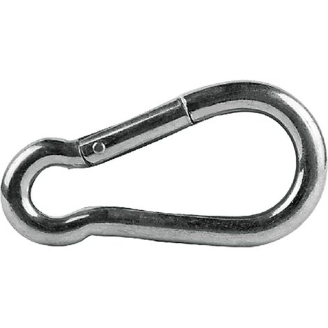 Koncreto Moschettone Pompiere Mm 80 Pz 1 In Acciaio Zincato. In Blister.