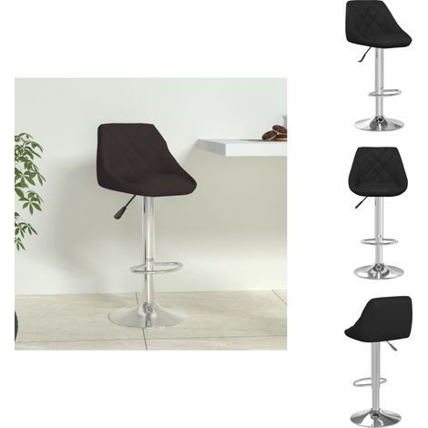 Tabouret de bar Noir Similicuir - Tabouret De Bar - Tabourets De Bar - Chaise De Comptoir - Chaises De Comptoir (1/5)