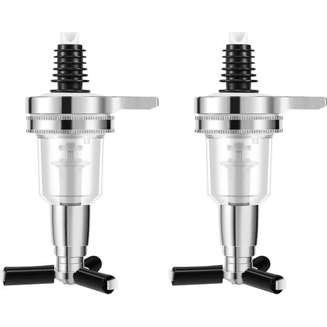 Lot de 2 embouts de rechange de 45 ml pour distributeur de shots mural Bar Butler avec porte-bouteilles rotatif (1/5)
