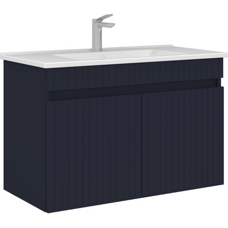 Mobile lavabo "Tivoli 85" - 85 x 45 x 57 cm - Blu navy opaco (1/5)