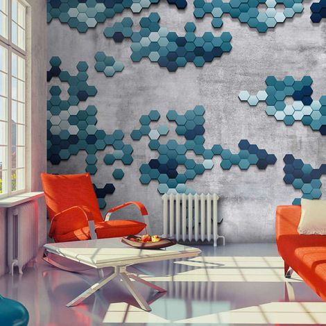 Papier peint puzzle de la mer - 250 x 175 cm (1/4)
