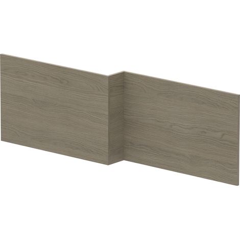 1700mm Square MFC Reversible Shower Bath Front Panel - Woodgrain Solace Oak
