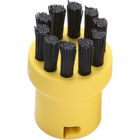 Lot de 4 brosses rondes de rechange pour nettoyeur vapeur Karcher SC1 SC2 SC3 SC4 SC5 SC7 (jaune) (1/4)