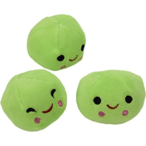 Coussin en peluche doux en forme de cosse de pois, cadeau pour enfants (1/5)