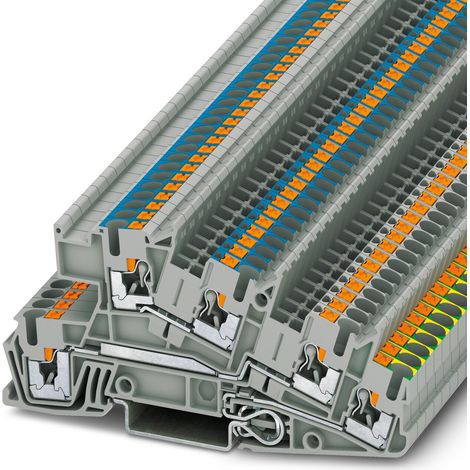 PHOENIX CONTACT Borne de conducteur de protection pour installation, 3213950, PTI 2,5-PE/L/N