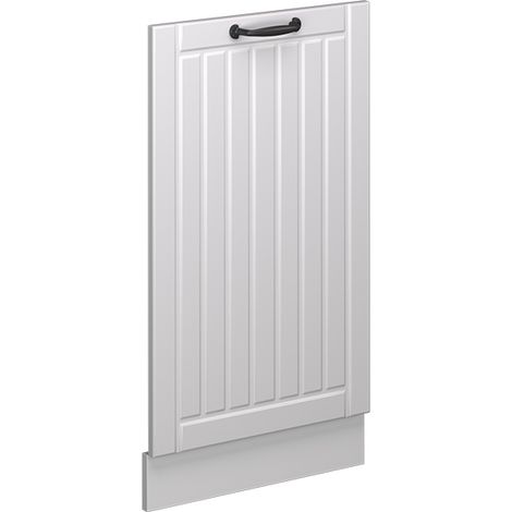 Façade de lave-vaisselle Fame-Line, Blanc campagne, 45cm sans PT, Vicco