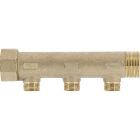 Collecteur mâle-femelle 1''1/4 (33/42), 3 départs 3/4'' (20/27), pour sanitaire