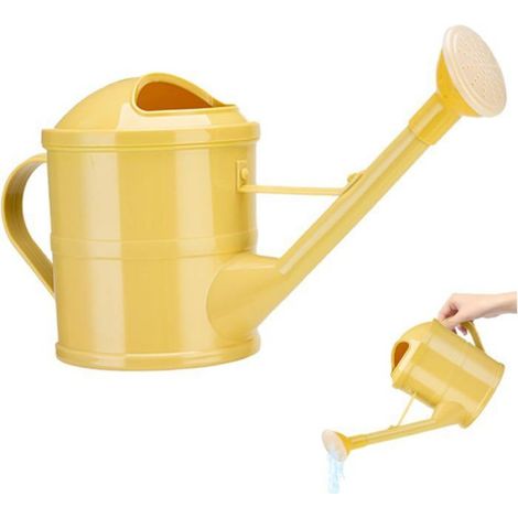 Arrosoir - Bec Long - Pour Plantes D'intérieur Et D'exterieur - 1,5 L - Jaune (1/5)