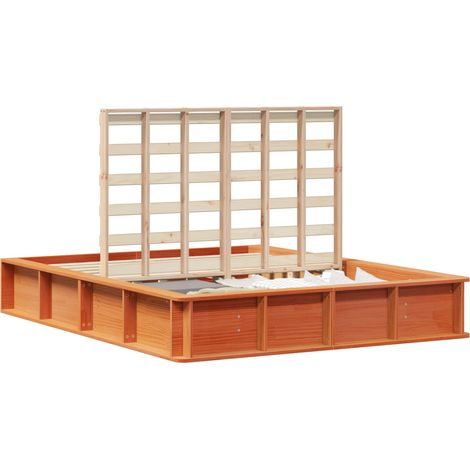 Maison Exclusive - Estructura de cama Marrón cera 150 x 200 cm (1/5)
