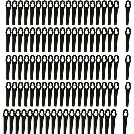 pair Lot de 100 Lame en plastique de rechange pour Coupe-bordure Bosch ART 23-18 LI/26-18LI Noir (1/3)