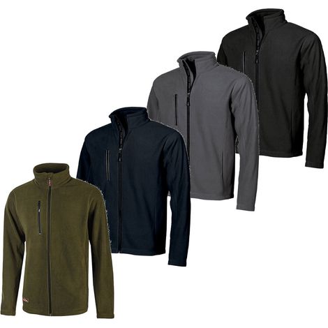 Fleece-Sweatshirts mit U-Power Warm-Reißverschluss - L - Blau