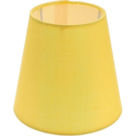 Lampenschirm, Hängelampenabdeckung, Haushaltslampenschirm aus Stoff, Deckenlampenabdeckung-14X14X13CM-Yellow (1/3)