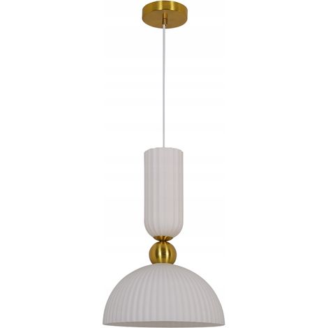 Freckle Pendelleuchte, weiß, Light Prestige LP-939/1P L, E27-Glasschirm (1/5)