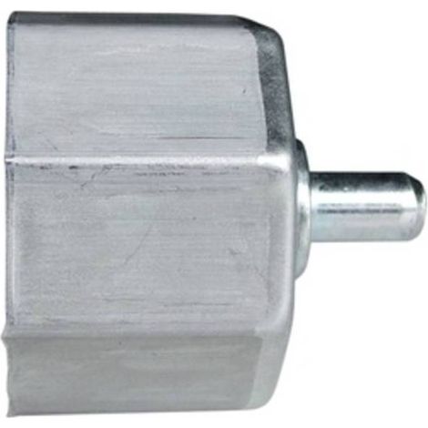 20 x CALOTTA ACCIAIO P/RULLO OTTAGONALE DA 60 MM