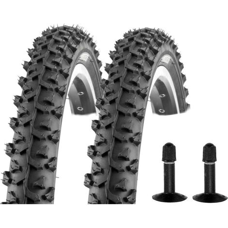 2 pneus de VTT Kenda, pneus de vélo, 24 pouces, 24x1,95, comprenant 2 chambres à air (AV).