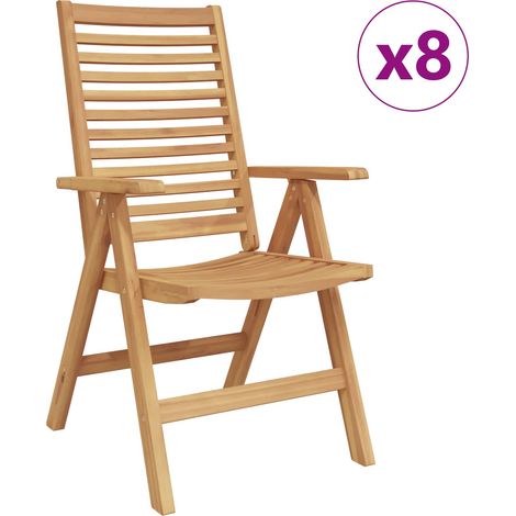 Maison Exclusive - Stuhl 8 pcs Braun 64,5 x 52 x 108 cm Massivhol