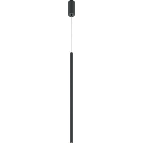Suspension tube longue noire LED 6W 4000K Maytoni (1/5)