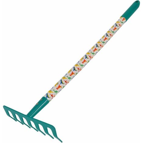 Râteau de jardin Floraland gr0148b tête métal manche bois 64 cm