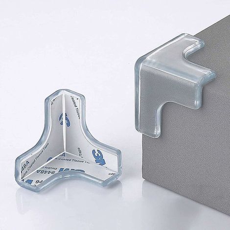 Table Edge Protectors, 20 Pieces Clear Edge Guards, Corner Protectors, Shockproof Protectors for Table Edges and All Furniture with Sharp Edges for Kids and Babies (1/4)