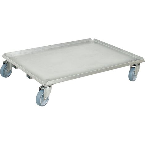 BRB Transportroller aus Edelstahl, LxB 800x600mm, geschlossen, Tragkraft 250 kg (1/3)