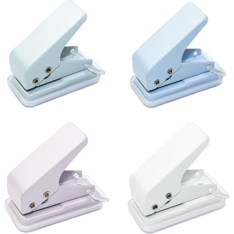 Sollbry 4PCS Troueuse Papier 1 Trou Compacte,Mini Perforatrice Manuelle en Métal Résistant,Perforatrice Feuille Précise 6mm pour Étudiants et Créatifs,Bureau (1/5)