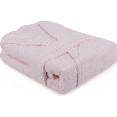 Albornoz, bata, bata de sauna Albornoz, bata, bata de sauna 100% Algodón Rose (1/4)