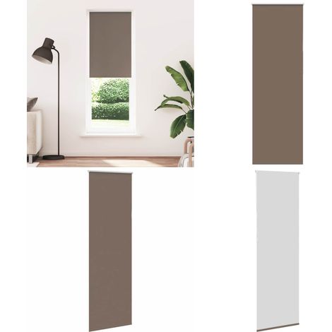 vidaXL Store enrouleur occultant café 70x210cm largeur du tissu 65,7cm (1/5)