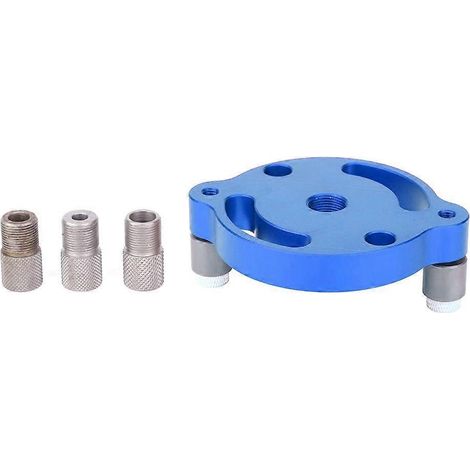 Perforatrice pour planches de bois, alliage d'aluminium, gabarit de centrage, outil de menuiserie X600-1-Bleu