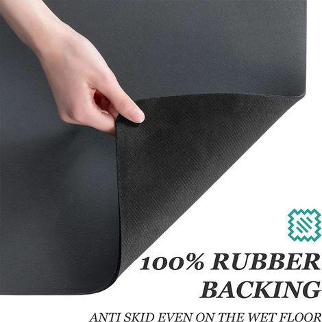 Extrem saugfähige Küchenmatte – rutschfeste Abtropfmatte, schnelltrocknend und wasserdurchlässig – Hauptmodell – weiß – 30 x 40 cm