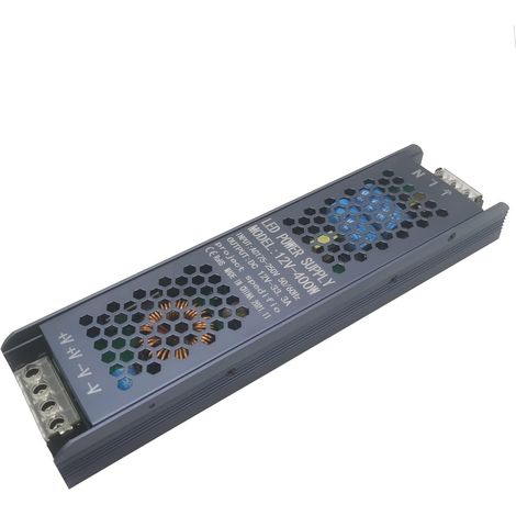 Transformateur LED monobloc 12V 400W tension constante bande d'alimentation LED mince transformateur d'entraînement intérieur basse tension (1/2)