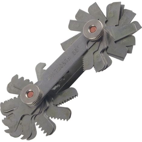 52pcs Stainless Steel Thread Gauge 60 and 55 Degree Screw Pitch Measuring Tool (Metric/Impermal) (1/5)