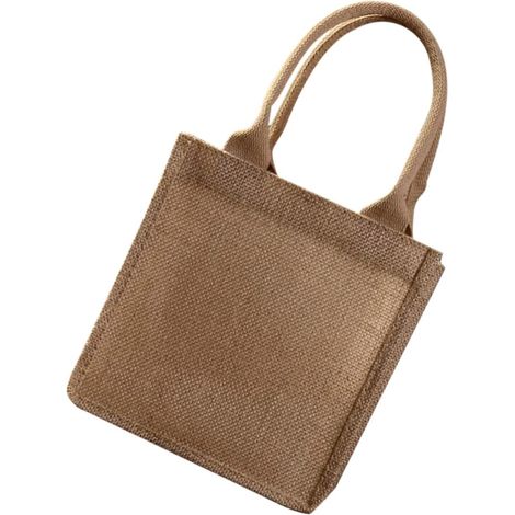 wiederverwendbare Jutetasche 22 x 15 x 23 cm aus