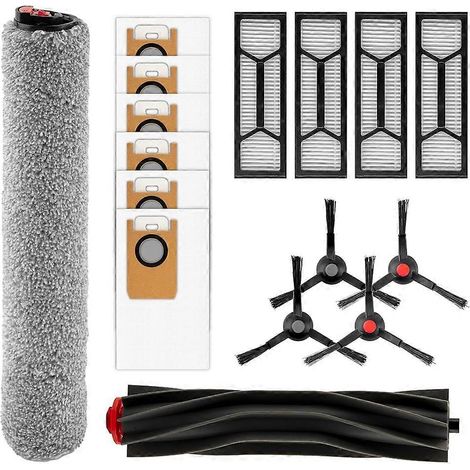 Filtre pour aspirateur brosse pour aspirateur Filtre de brosse pour aspirateur filtre de (16 Pack) pour Omni S1 Pro Robot Aspirateur pièce détachée Kit – Includes Brosses – Serpillière Bags – Filtres (1/5)