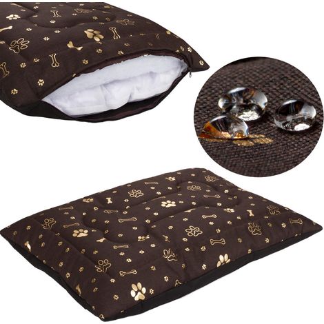 Panier pour chien, coussin pour chien, Welsti marron L 100x70 (1/5)