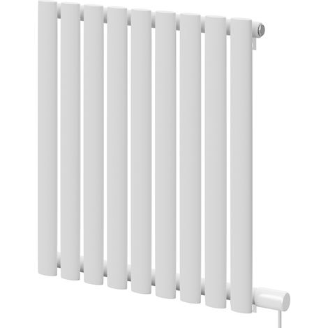 Boone White 600mm x 540mm Horizontal Electric Single Panel Radiator (1/5)