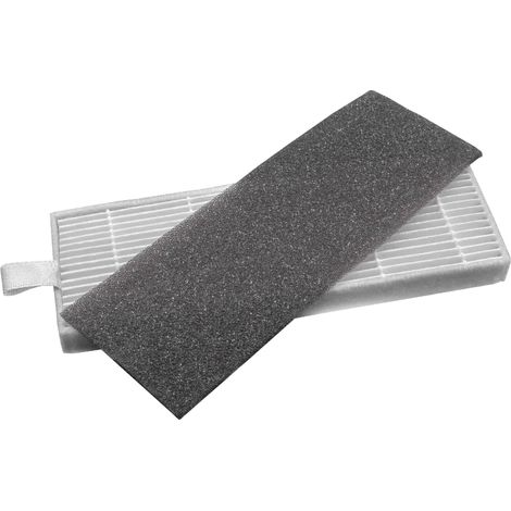vhbw Set di filtri compatibile con iLife A4s, A4, A6 aspiratore - 2x filtro di ricambio (filtro HEPA, filtro in spugna)