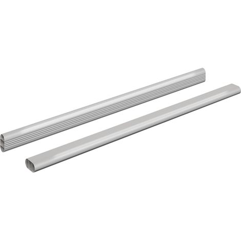 Kleiderstange 2 pcs Silber 472 x 15 x 29 mm Aluminiumlegierung vidaXL