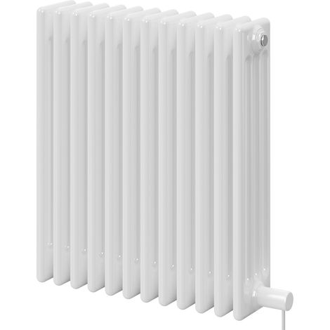 Colosseum White 600mm x 548mm Horizontal Electric Quadruple Column Radiator (1/5)