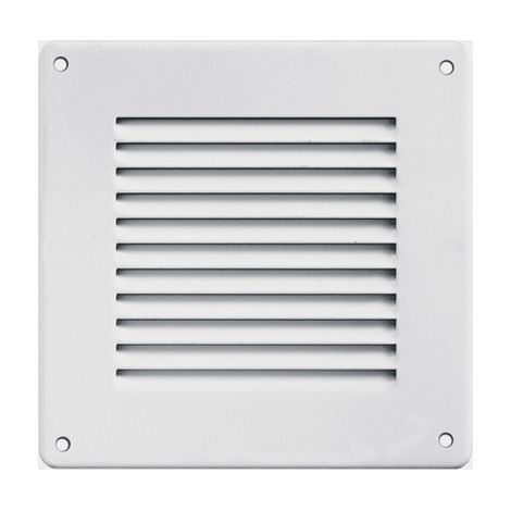 Griglia in metallo da sovrapporre con rete l. 140 x h. 140 mm alluminio argento