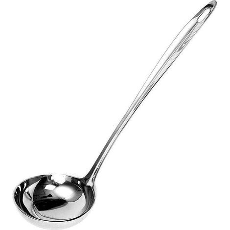 Mestolo in acciaio per servire zuppe e salse
