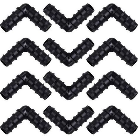 Raccord de tuyau pour système d'irrigation de 16 mm (coude), 20 pièces (1/5)