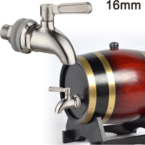 Grifo universal de acero inoxidable para dispensador de bebidas, compatible con filtros y fuentes de agua. (1/4)