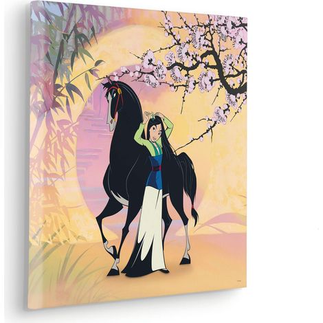 Komar Canvasbild Mulan with Kahn - 40 x 40 cm - Bild auf Keilrahmen - für Kinderzimmer (1/2)