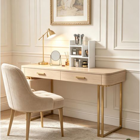 Organizzatore da scrivania modulare 2 pezzi, MDF melaminico bianco, 5 kg, OKMYHOME (1/5)