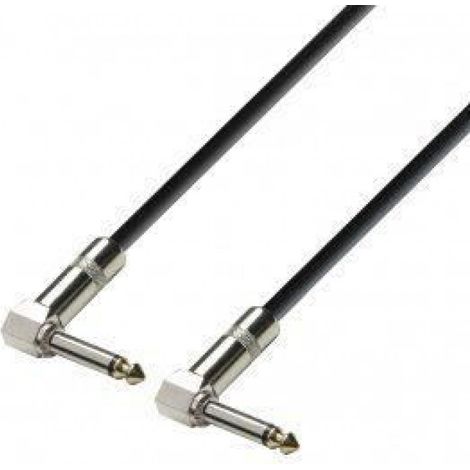 Câble Jack 6,35 mm Mono Coudé - 0,60 m - Pour Instrument Électronique - 1 Pièce (1/2)