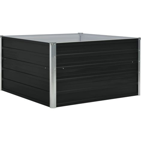 Maison Exclusive - Letto Coltura Rialzato 100x100x45 cm Acciaio Zincato Antracite