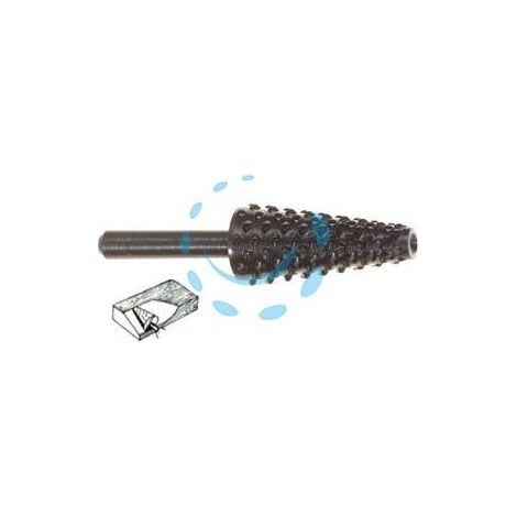 FRESA-RASPA CONICA ROTATIVA PER LEGNO - codolo mm.6 per trapano PG 432.00