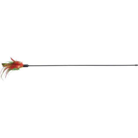Canna da pesca natalizia, per gatto, 50 cm, con piume (1/2)
