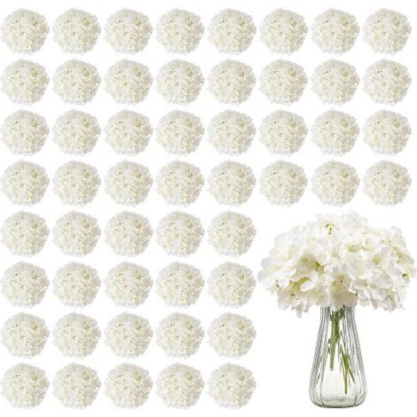 Hortensia Artificielle Lot de 65 Fleurs Artificielles 250 mm (1/5)